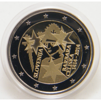Sloveenia 2 eurot proof 2014 – 600. aastapäev Celje Barbara kroonimisest