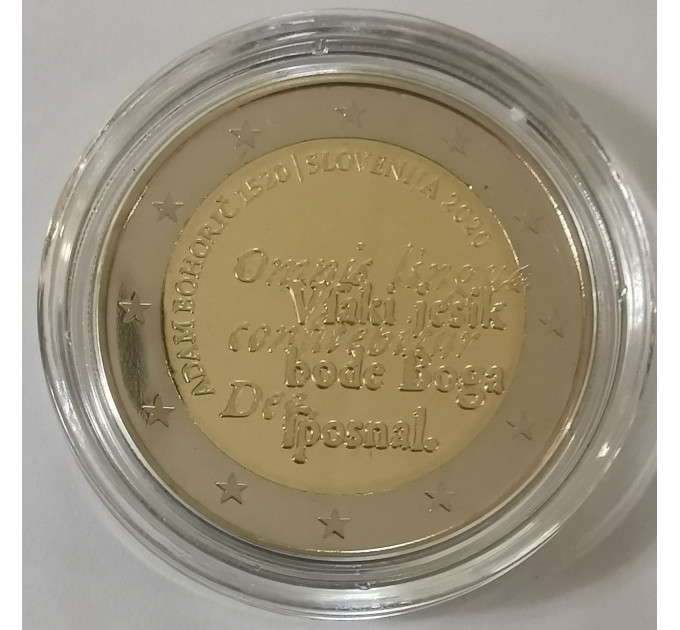 Slovenia 2 euro proof 2020 -  500th Anniversary of the Birth of Adam Bohorič