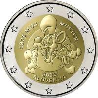 Sloveenia 2 eurot proof 2025 – MIKI MUSTER