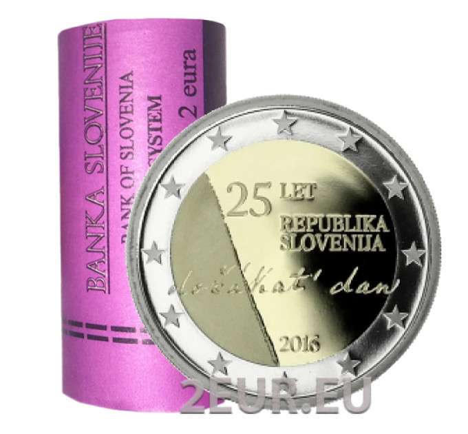 Slovenia 2 euro Roll 2016 - 25th Anniversary of Independence