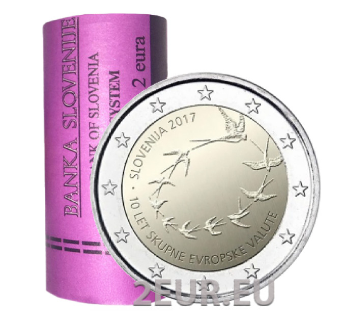 Slovenia 2 euro Roll 2017 - 10th Anniversary of the Euro