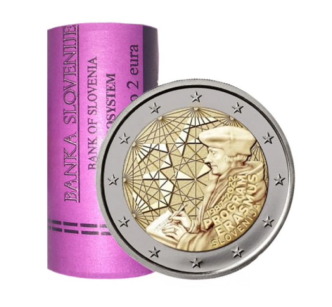 Slovenia 2 euro Roll 2022 - 35 Years of the Erasmus