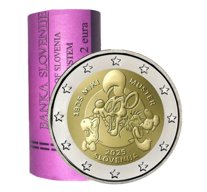 Slovenia 2 euro Roll 2025 - MIKI MUSTER