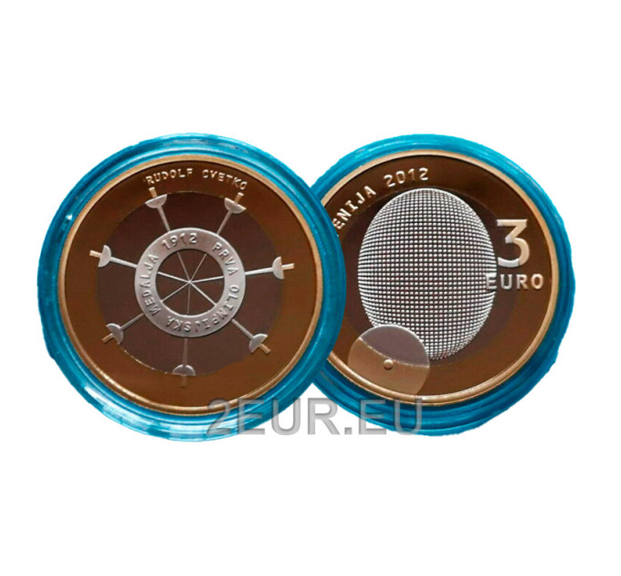 Slovenia 3 euro proof 2012 - 100th anniversary of the first Olympic medal