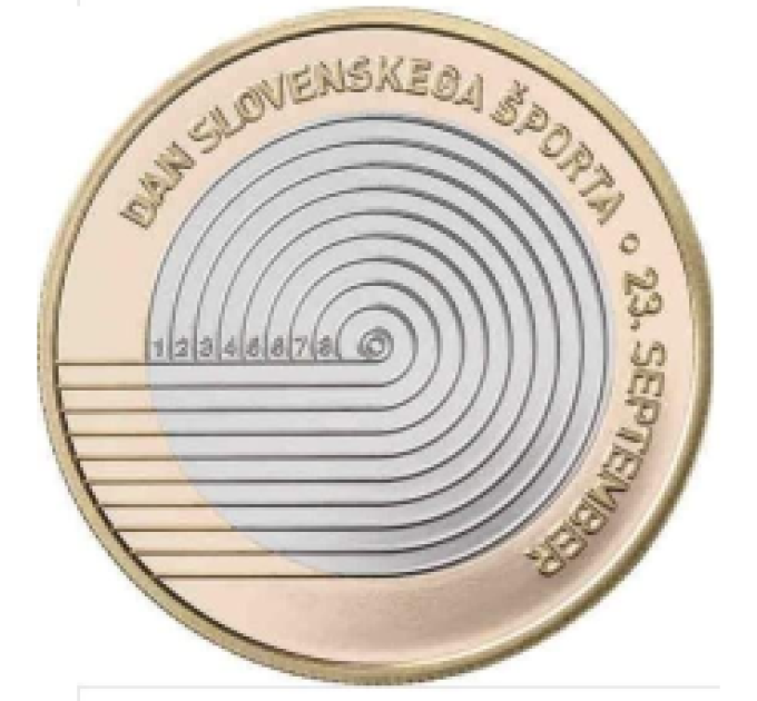 Slovenia 3 euro UNC 2023 - National holiday Slovenian sports day
