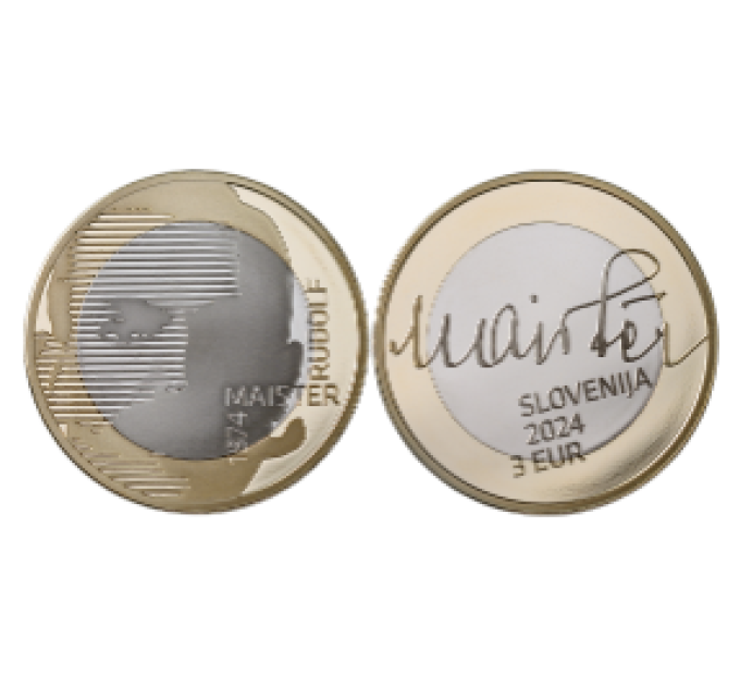 Slovenia 3 euro UNC 2024 - 150th Anniversary of the Birth of Rudolf Meister