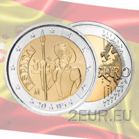 Hispaania 2 eurot UNC 2005 – La Mancha Don Quijote