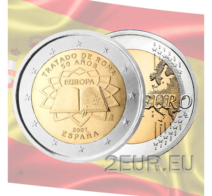 Spain 2 euro UNC 2007 - 50 Years Treaty of Rome