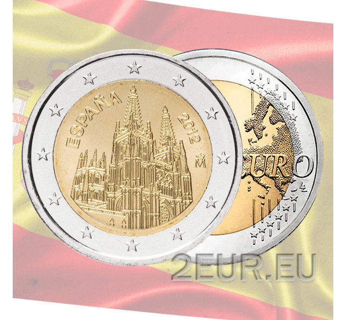 Spain 2 euro UNC 2012 - Cathedral of Burgos