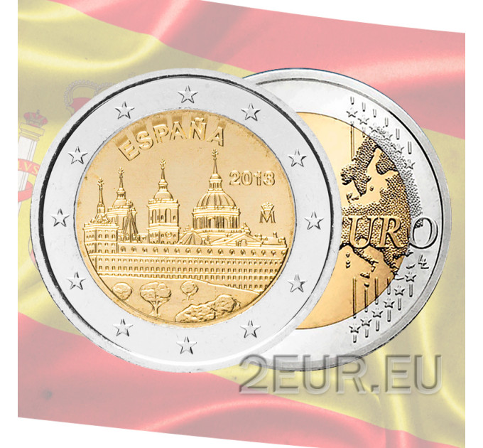Spain 2 euro UNC 2013 - Royal Monastery of San Lorenzo de El Escorial
