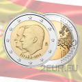 Spain 2 euro UNC 2014 - King Felipe VI`s Succession to the Throne