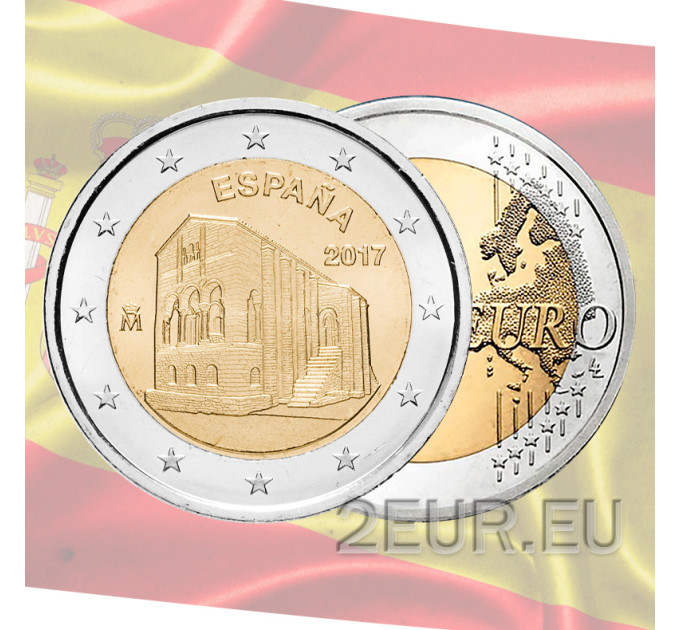 Spain 2 euro UNC 2017 - Monuments of Oviedo and the Kingdom of Asturias