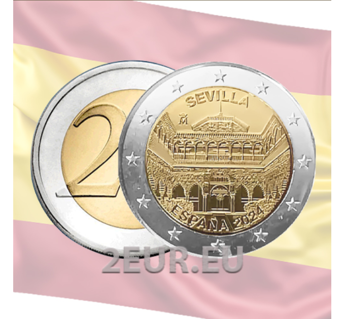 Spain 2 euro UNC 2024 - Seville Cathedral