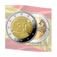 Hispaania 2 eurot UNC 2022 – Juan Sebastian Elcano 500. aastapäev esimesest ümbermaailmareisist