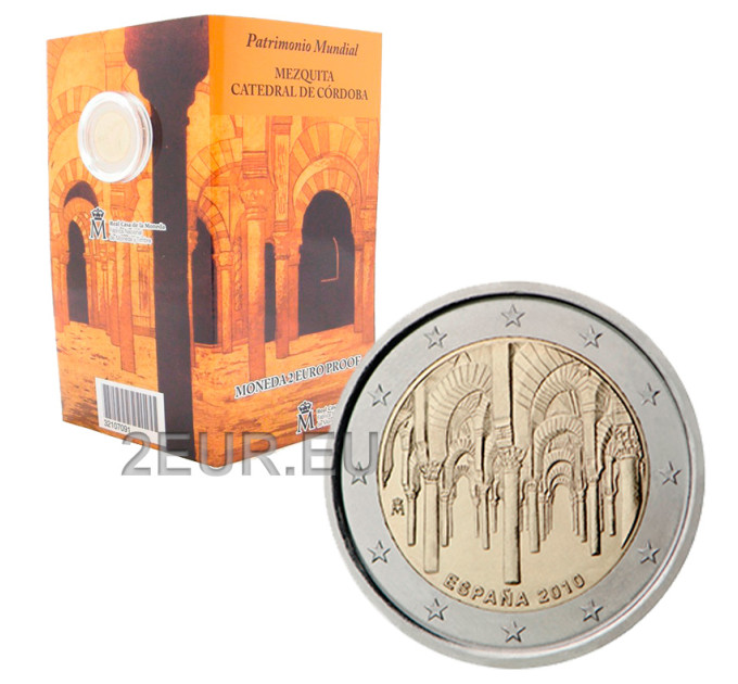 Spain 2 euro proof 2010 - historic centre of Cordoba