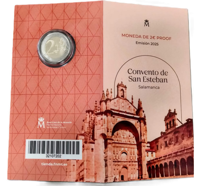 Spain 2 euro proof 2025 - Old Town of Salamanca