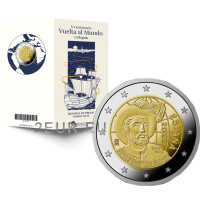 Hispaania 2 eurot proof 2022 – Juan Sebastian Elcano 500. aastapäev esimesest ümbermaailmareisist  