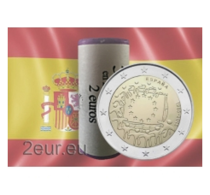 Spain 2 euro roll 2015 - 30th Anniversary of the EU Flag