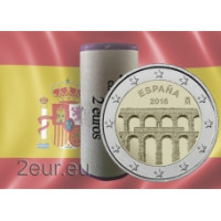 Hispaania 2 eurot rulli 2016 – Segovia vanalinn ja selle akvedukt