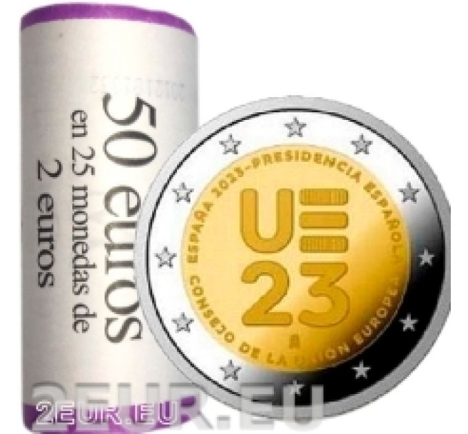 Spain 2 euro roll 2023 - Spanish Presidency of the Council of the EU