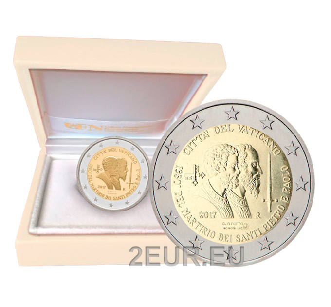 Vatican 2 euro proof 2017 - 1950th Anniversary of the Martyrdom of Saint Peter and Saint Paul