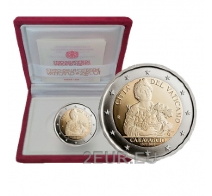 Vatican 2 euro proof 2021 - 450th anniversary of the birth of Caravaggio