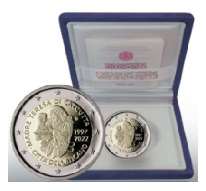 Vatican 2 euro proof 2022 - 25th Anniversary of the Death of Mother Teresa of Calcutta