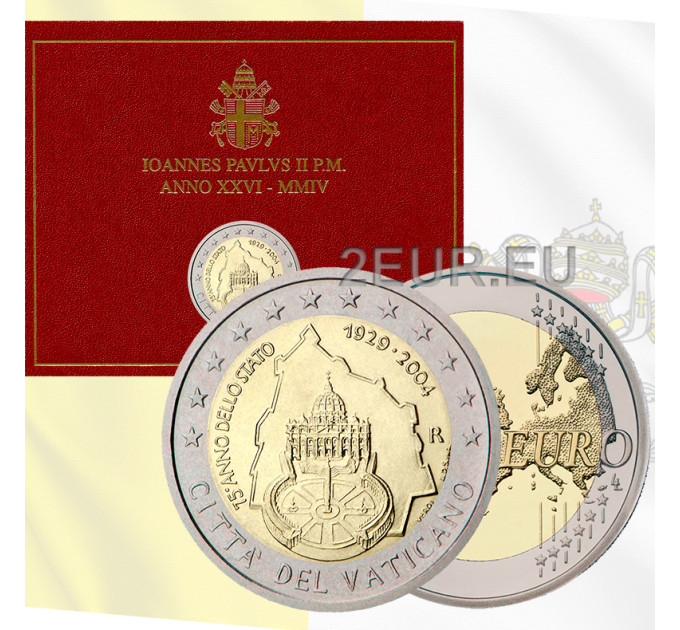 Vatican 2 euro BU 2004 - 75 years anniversary of Vatican City State