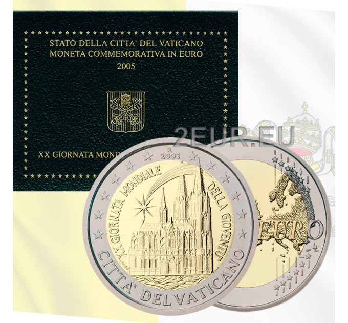 Vatican 2 euro BU 2005 - XX. World Youth Day in Cologne