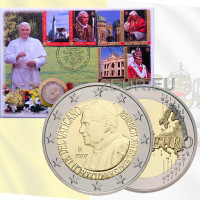 Vatikan 2 eurot BU 2007 – Paavst Benedictus XVI 80. sünniaastapäev Numiscover
