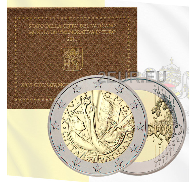 Vatican 2 euro BU 2011 - The 26th World Youth Day - Madrid