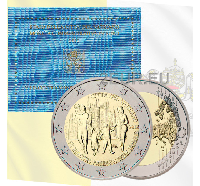 Vatican 2 euro BU 2012 - 7th World Meeting of Families - Milan