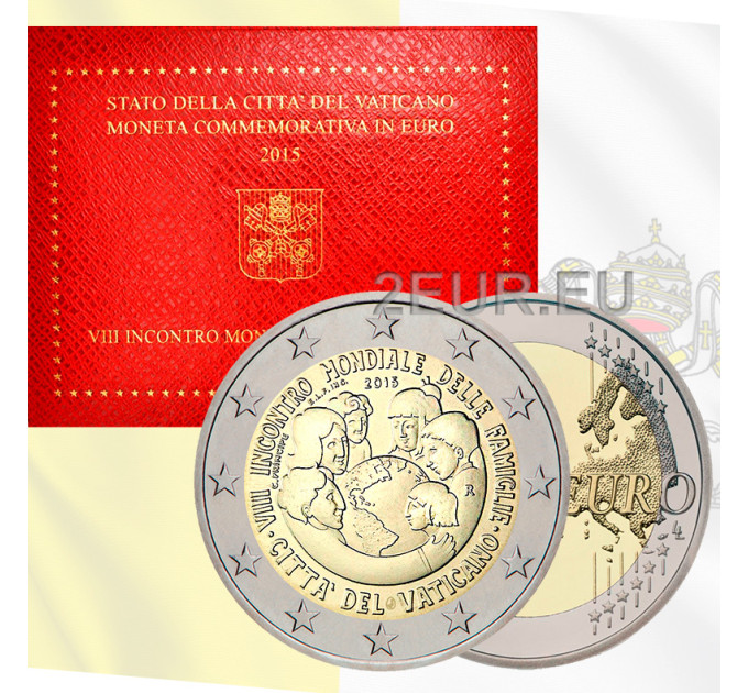 Vatican 2 euro BU 2015 - VIII World Meeting of Families - Philadelfia