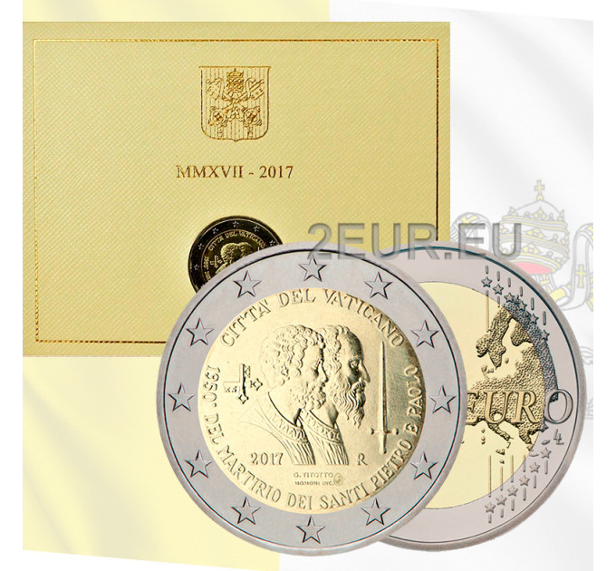 Vatican 2 euro BU 2017 - 1950th Anniversary of the Martyrdom of Saint Peter and Saint Paul