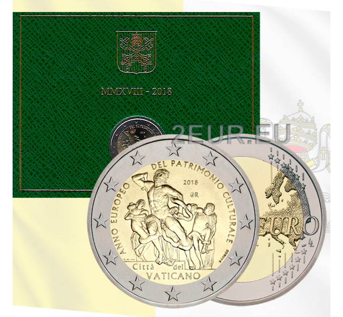 Vatican 2 euro BU 2018 - European Year of Cultural Heritage