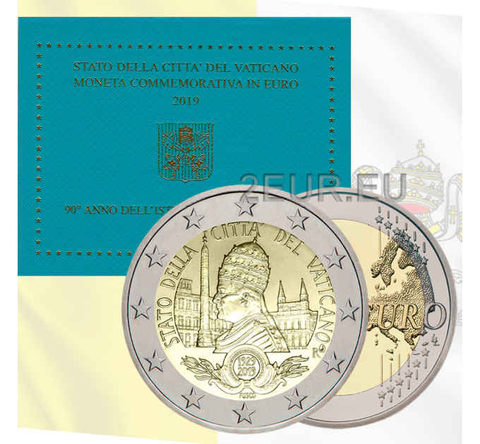 Vatican 2 euro BU 2019 - 90th Anniversary of the Foundation of the Vatican City State