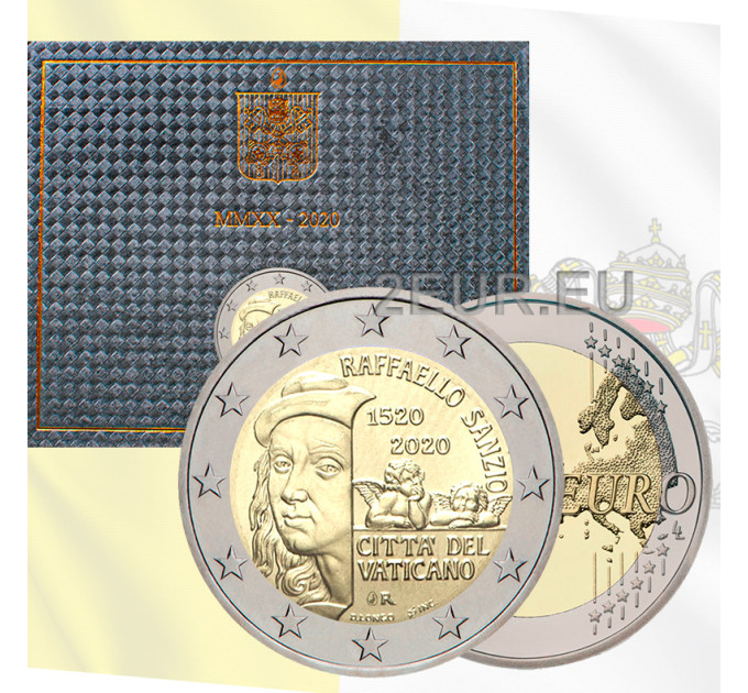 Vatican 2 euro BU 2020 - 500th Anniversary of the Death of Raffael