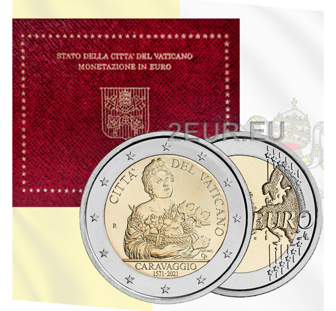 Vatican 2 euro BU 2021 - 450th anniversary of the birth of Caravaggio