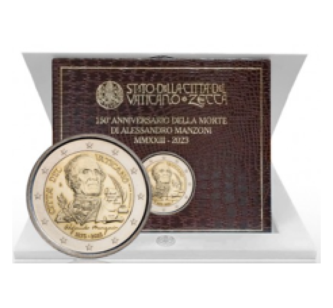 Vatican 2 euro BU 2023 - 150th Anniversary of the Death of Alessandro Manzoni