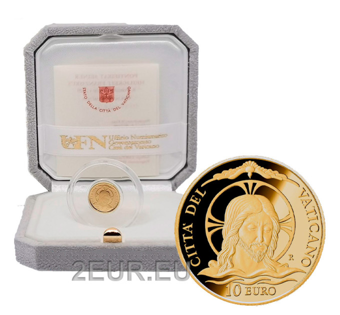 Vatican 10 euro gold proof 2020 - Baptism
