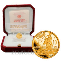 Vatican 10 euro gold proof 2021 - Baptism 