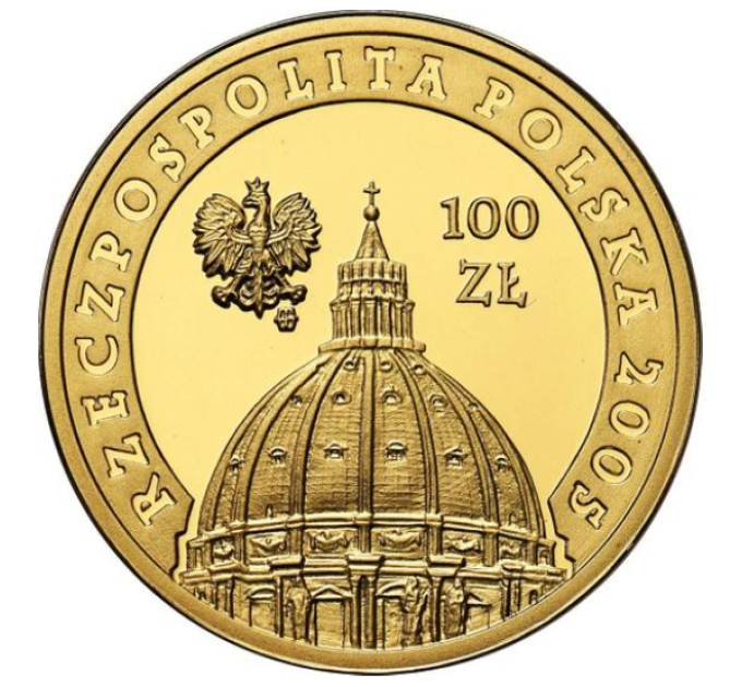 Poland 100 zloty gold proof 2005 - Pope John Paul II