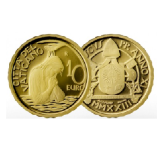 Vatican 10 euro gold proof 2023 - Baptism