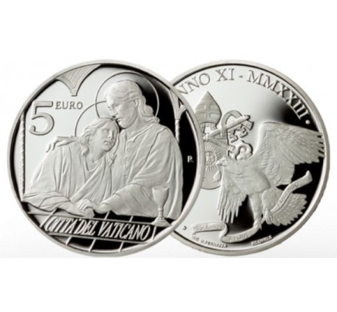 Vatican 5 euro silver proof 2023 - THE TWELVE APOSTLES: ST. JOHN