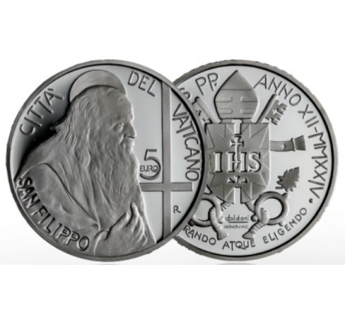 Vatican 5 euro silver proof 2024 - S. FILIPPO