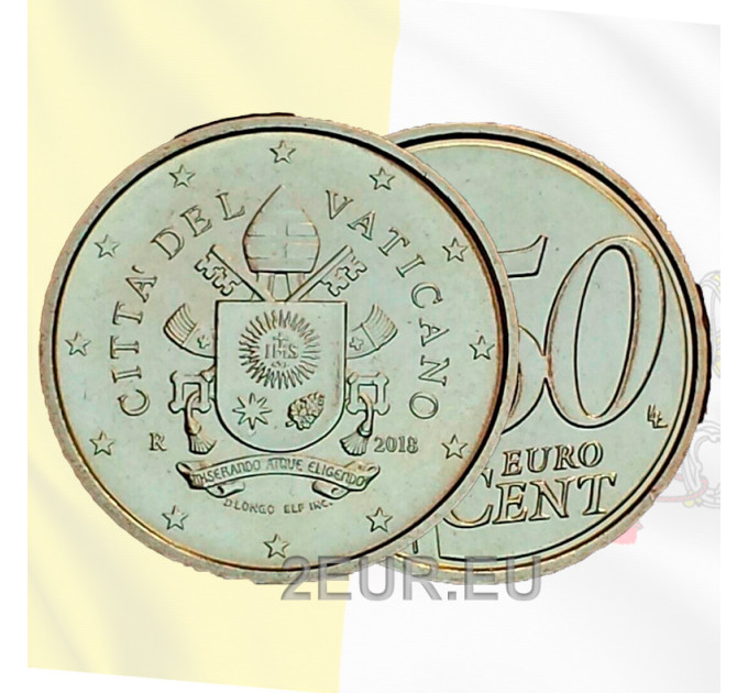 Vatican 50 cent UNC 2018