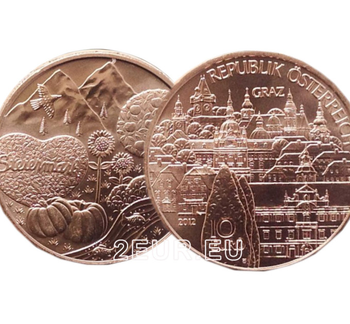 Austria 10 euro coin 2012 - Styria