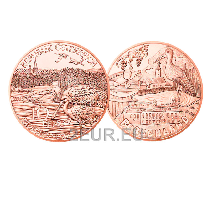 Austria 10 euro coin 2015 - Burgenland