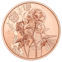 Austria 10 euro coin 2024 - Peony