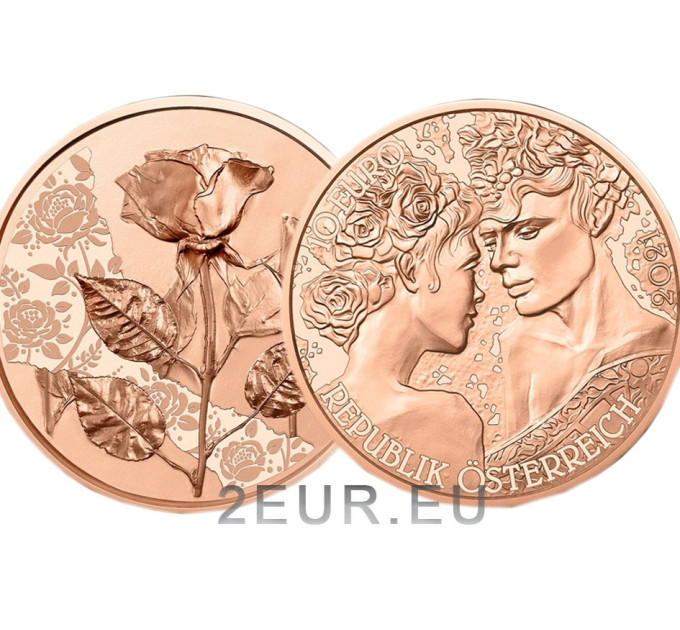 Austria 10 euro coin 2021 - the Rose